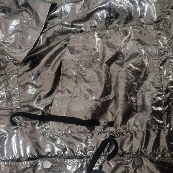 Free People sinched waist with hood rain jacket size xs/s oversized - Picture 9 of 16